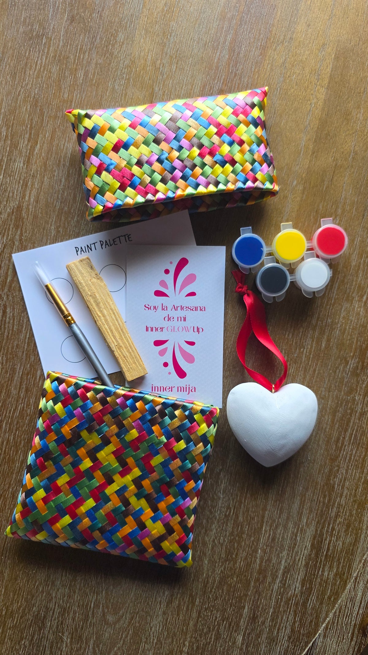 Corazón Craft Kit: Hand-Carved Wooden Heart